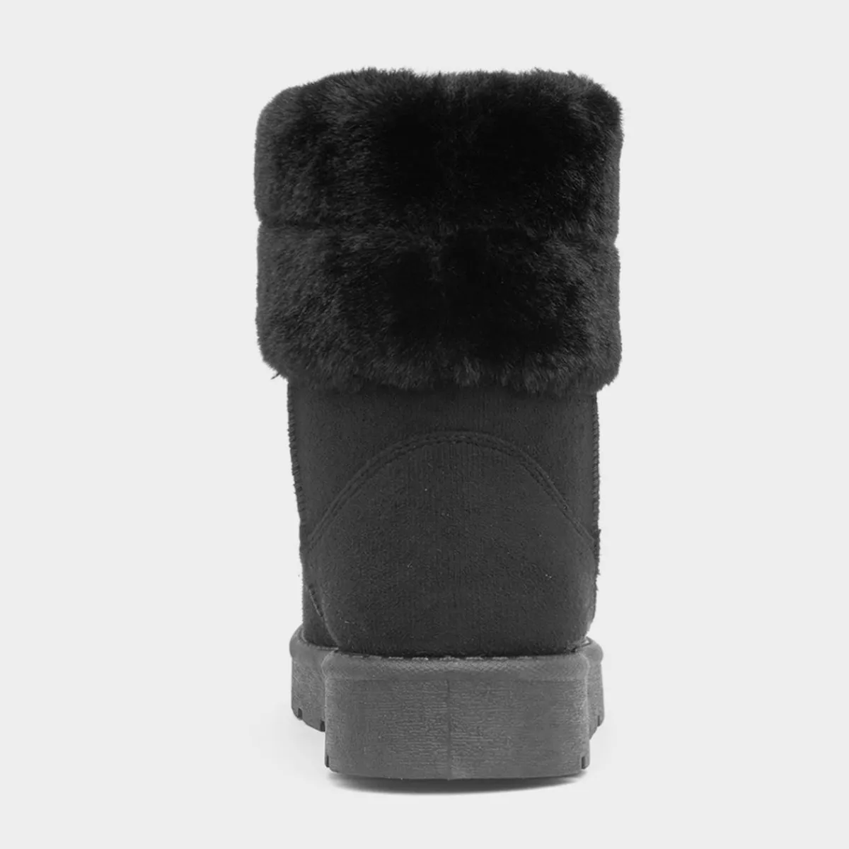 Mae Womens Black Faux Fur Ankle Boot*Lilley Fashion