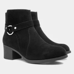 Maria Womens Black Ankle Boot*Lilley Discount