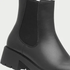 Mavis Womens Black Chunky Chelsea Boot*Lilley Outlet