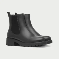 Mavis Womens Black Chunky Chelsea Boot*Lilley Outlet