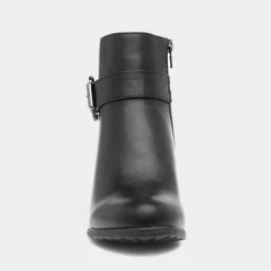 May Womens Black Heeled Ankle Boot*Lilley Outlet
