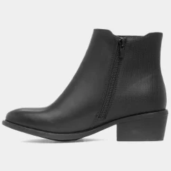 Melody Womens Black Western Ankle Boot*Lilley Best