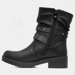 Meredith Womens Black Calf Boot*Lilley Online
