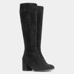 Milan Womens Black High Leg Heeled Boot*Lilley Discount