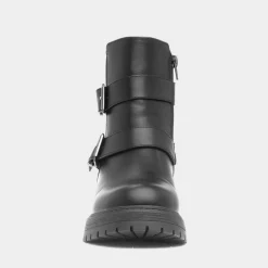 Mildrid Womens Black Chunky Ankle Boot*Lilley Clearance