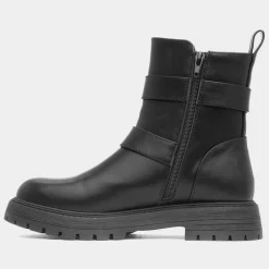 Mildrid Womens Black Chunky Ankle Boot*Lilley Clearance