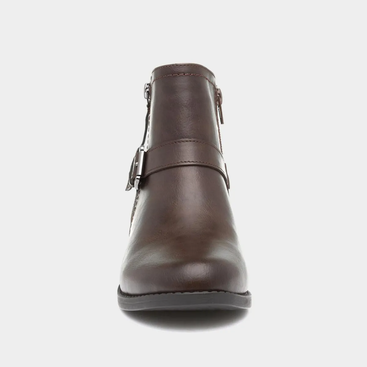 Mimi Womens Brown Flat Ankle Boot*Lilley Online