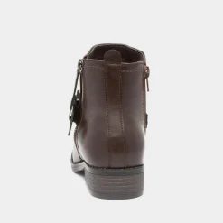 Mimi Womens Brown Flat Ankle Boot*Lilley Online