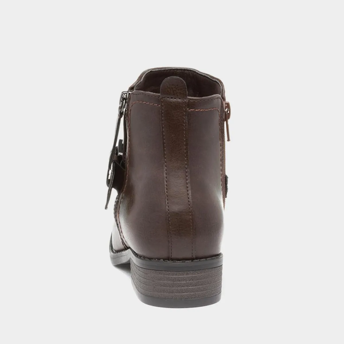 Mimi Womens Brown Flat Ankle Boot*Lilley Online