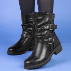Minnie Womens Heeled Calf Boot*Lilley New