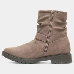 Miranda Womens Taupe Zip Up Boot*Lilley Clearance