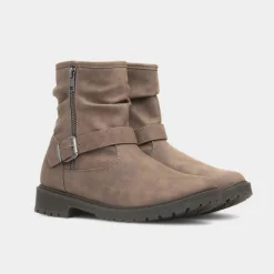 Miranda Womens Taupe Zip Up Boot*Lilley Clearance