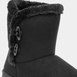 Moira Womens Black Faux Fur Ankle Boot*Lilley Discount
