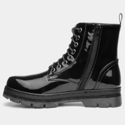 Monica Womens Patent Zip Up Boot*Lilley Hot