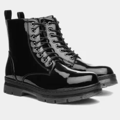 Monica Womens Patent Zip Up Boot*Lilley Hot
