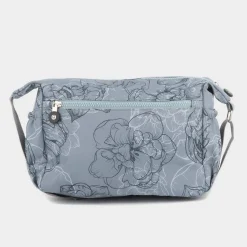 Opal Womens Grey Floral Cross Body Bag*Lilley Discount