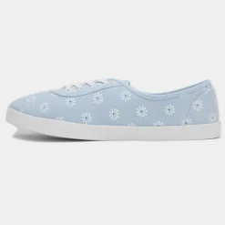 Pippa Womens Daisy Print Canvas Shoe*Lilley Outlet