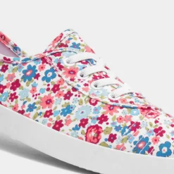 Pippa Womens Multi Floral Canvas Shoe*Lilley Discount