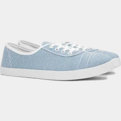 Pippa Womens Multi Stripe Canvas Shoe*Lilley Online