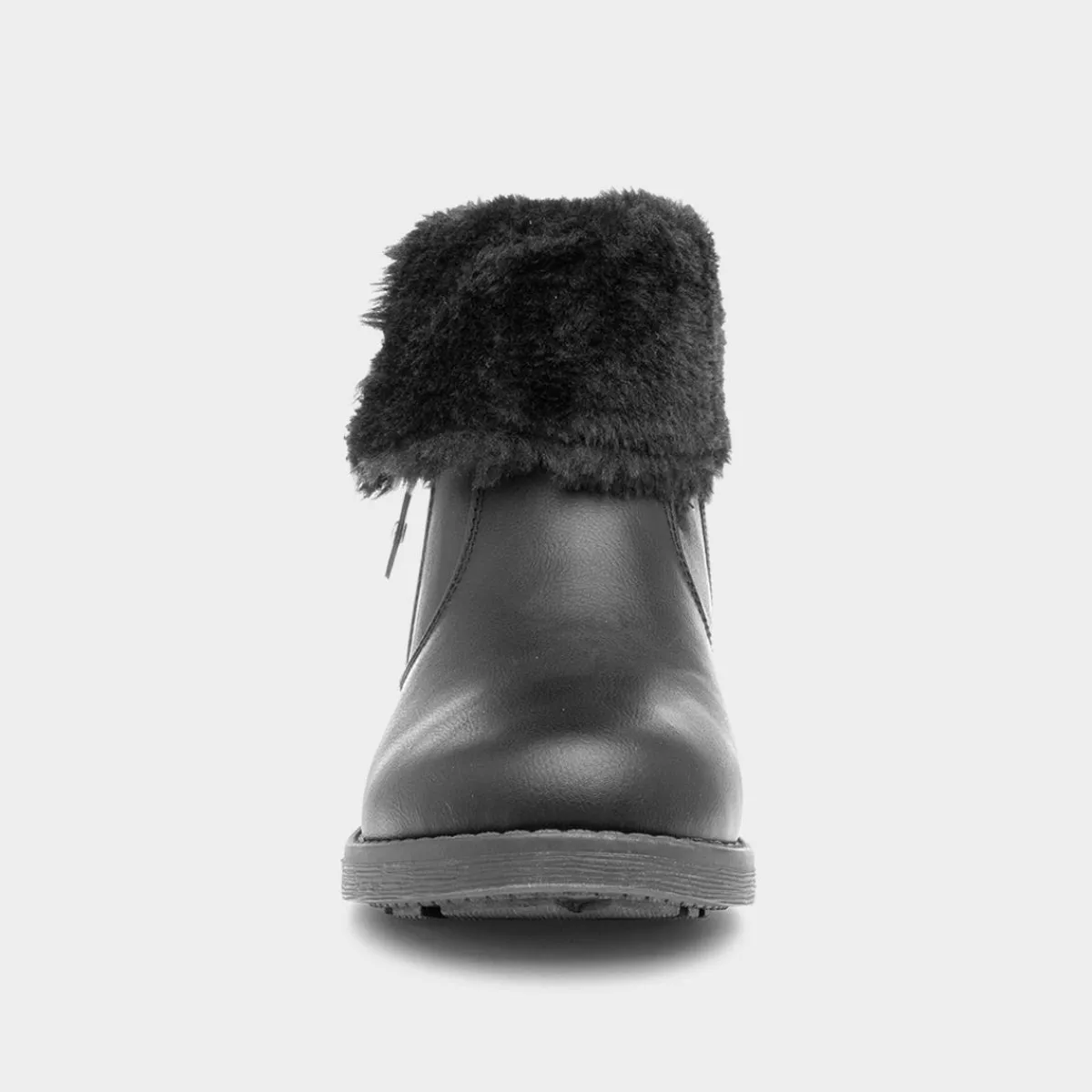 Raven Girls Black Faux Fur Ankle Boot*Lilley New