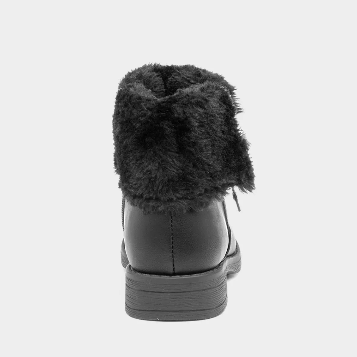 Raven Girls Black Faux Fur Ankle Boot*Lilley New
