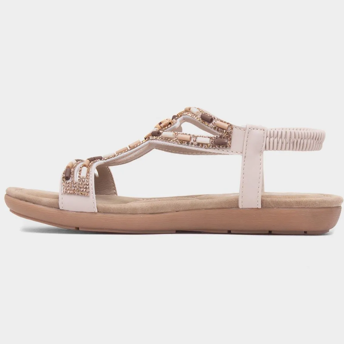 Sapphire Womens Beaded Strappy Sandal*Lilley Outlet