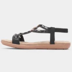 Sapphire Womens Beaded Strappy Sandal*Lilley Best