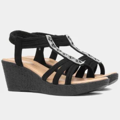 Shania Womens Wedge Sandal*Lilley New