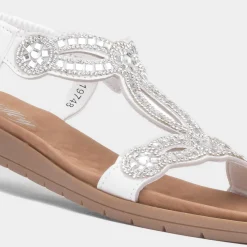 Sia Womens Diamante Sandal*Lilley Online