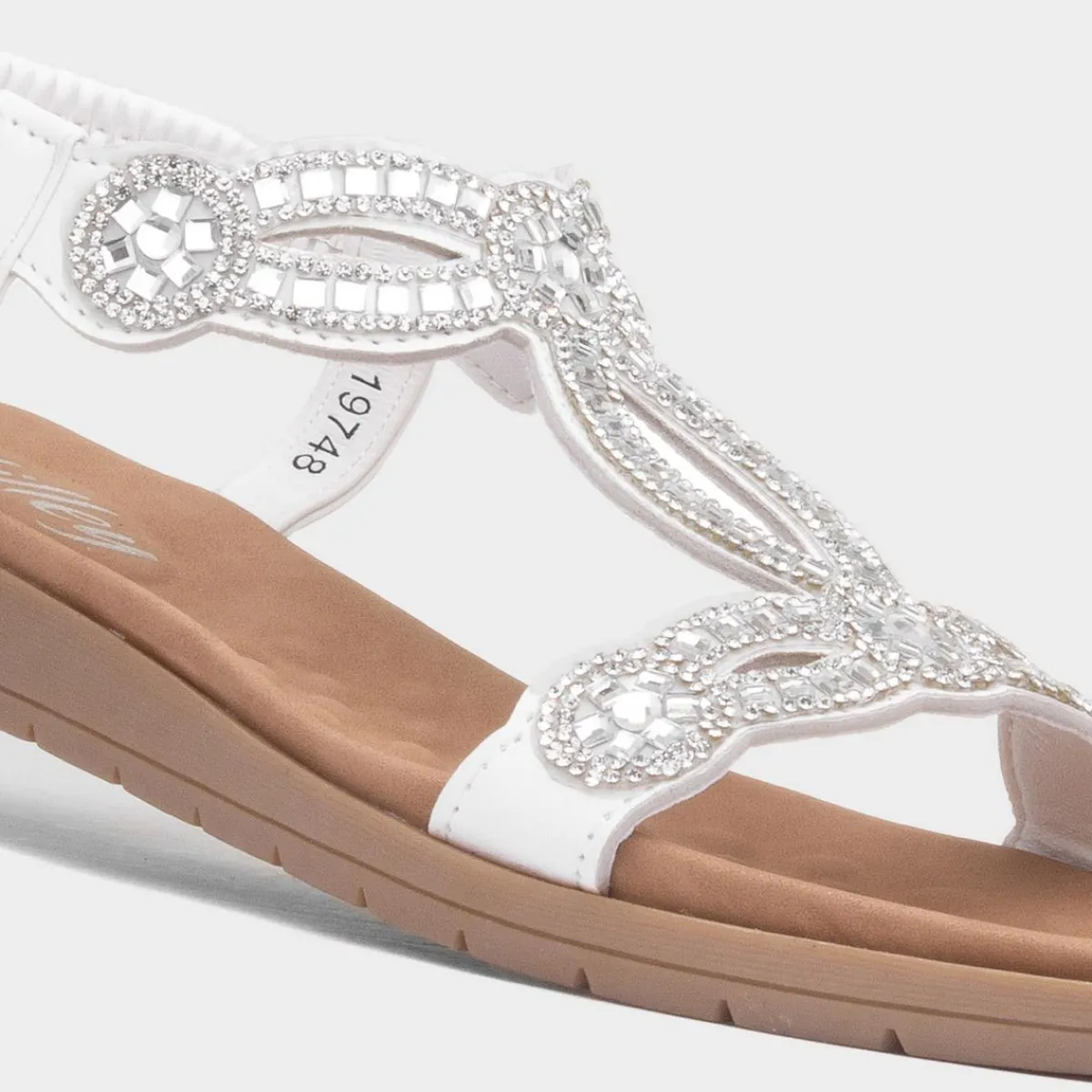 Sia Womens Diamante Sandal*Lilley Online