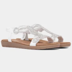 Sia Womens Diamante Sandal*Lilley Online