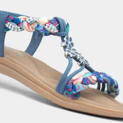 Simone Womens Ribbon Twist Sandal*Lilley Online
