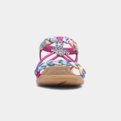 Simone Womens Fuchsia Ribbon Twist Sandal*Lilley Hot