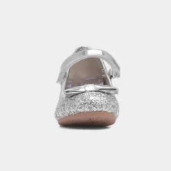 Lacey Girl's Silver Glitter Heel*Lilley Sparkle Hot