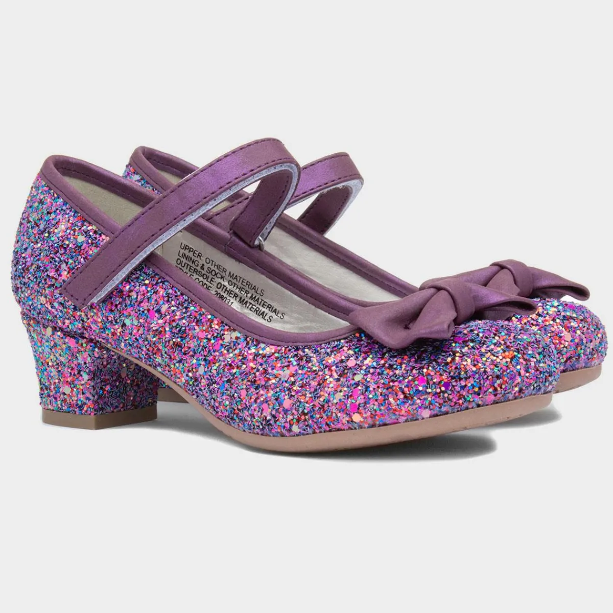 Lacey Girls Glitter Heel*Lilley Sparkle Fashion