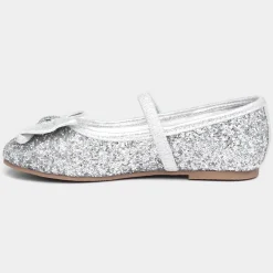 Louisa Girls Silver Ballerina*Lilley Sparkle Fashion