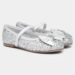 Louisa Girls Silver Ballerina*Lilley Sparkle Fashion