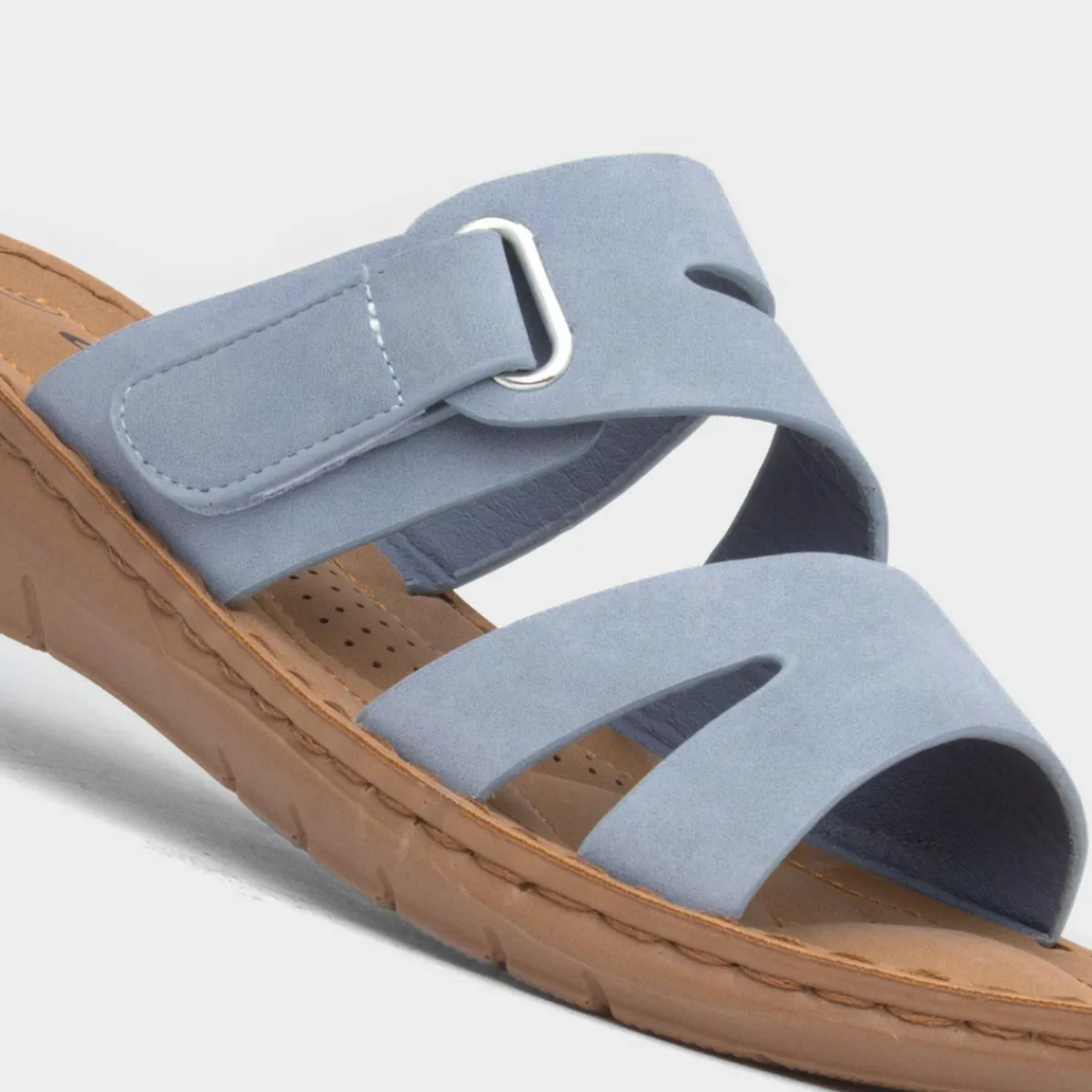 Stacey Womens Blue Mule Sandal*Lilley Sale