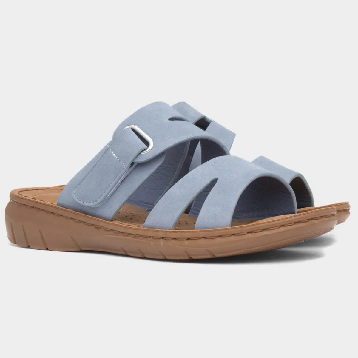 Stacey Womens Blue Mule Sandal*Lilley Sale