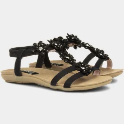 Stella Womens Flower Crochet Sandal*Lilley Fashion