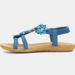Stella Womens Flower Crochet Sandal*Lilley Discount