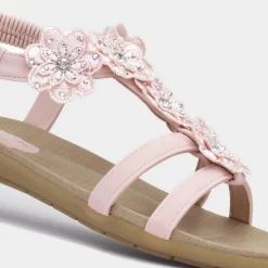 Stella Womens Flower Crochet Sandal*Lilley Fashion