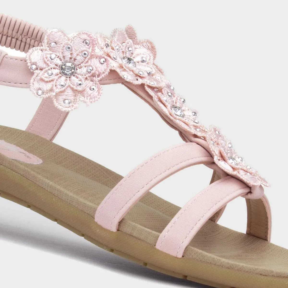 Stella Womens Flower Crochet Sandal*Lilley Fashion