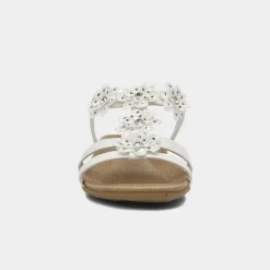 Stella Womens Flower Crochet Sandal*Lilley Outlet