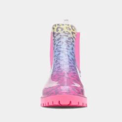 Stormy Girl Multi Leopard Print Ankle Welly*Lilley Sale