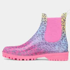 Stormy Girl Multi Leopard Print Ankle Welly*Lilley Sale