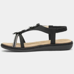 Sylvie Womens T-Bar Strappy Sandal*Lilley Outlet