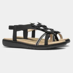 Sylvie Womens T-Bar Strappy Sandal*Lilley Outlet