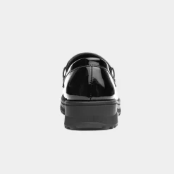 Una Girls Black Patent Loafer*Lilley Fashion