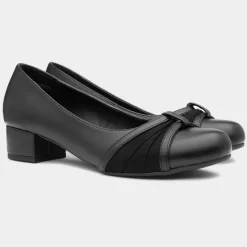 Valerie Womens Black Court Shoe*Lilley Sale
